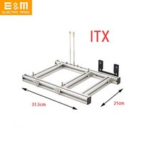[해외] ITX MATX ATX EATX PC 테스트 벤치 컴퓨터 오픈 프레임 오버 클록 에어 케이스 미니 알루미늄 HTPC 지원 그래픽 카드, ITX silver