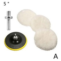 차량용 광택기 폴리셔 3Pcs/Set Polishing Pad For Car Polisher 3-7 Inch Circle Buffing Tool Kit Discs, 01 5 inch 125mm