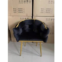 거실 소파 럭셔리 솜털 싱글 크리 에이 티브 디자인 벨벳 안락 의자 북유럽 레저 메이크업 매니큐어 대기 의자 가구, 검은색, 협력사, 02 Black