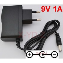 AC DC 어댑터 보스 PSA-120T 기타 효과 페달 PSA120T 호환 어댑터에 대 한 1PCS /DC 9V 1A 전원 역 극성 네거티브, [01] EU plug, 01 EU plug