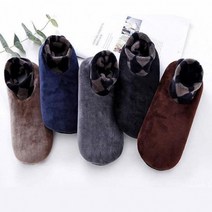 벨벳 논스립 덧신 실내 양말 층간소음 방지, 네이비