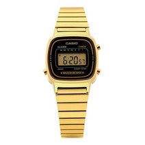 [카시오 CASIO] LA670WGA-1DF (LA670WGA-1) 디지털 금장 쿼츠 여성 메탈 시계 30.3x24.6mm