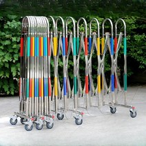 자바라 대문 자바라 문 이동식 펜스 울타리 휀스 스텐, 1.1x4m