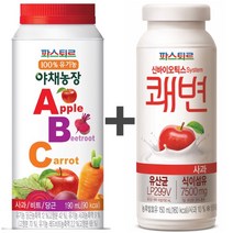 파스퇴르 유기농 야채농장 ABC주스(190ML) + 쾌변 요구르트 사과(150ML), (15개+15개)