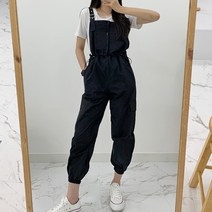 티데일리 스트링 오버롤 점프 수트 여성용 조거 팬츠 멜빵 바지