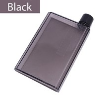 생수병가습기 원룸가습기 USB가습기 휴대용 책 종이 컵 A5 A6 병 보틀 플랫 물병 노트북 투명 패드 마시는, 01 BLACK_01 A6-350ML