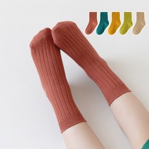 아동용 C23 매일매일 굿모닝 골지 양말 5종 세트