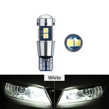 2pcs T10 W5W Canbus LED Bulb 10SMD 3030 Super Bright Car Wedge Parking Light Reading Dome Turn Singa, 01 White