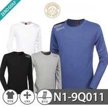 제로스포츠 루이스캐나다 어깨배색 라운드넥 긴팔티셔츠 Model No N1 9Q011