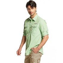 테슬라 아웃도어 낚시셔츠 TM-MOL22, XL, 파라그린_PGN