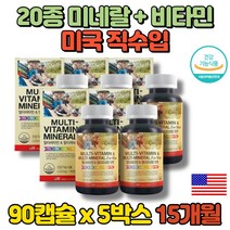 60대 남성 남자 실버 성인 하루 알약 슈퍼 선물용 종합 멀티 비타민 영양제 아연 미네랄 비타민제 캡슐 직장상사선물, 5박스