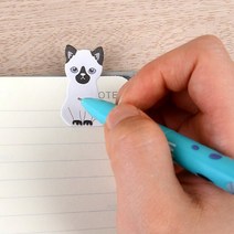 마켓프리지아 고양이 책갈피 독서인덱스 북마크 포스티지 접착메모지 손글씨 포스트잇 캣 캐릭터