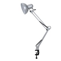 책상등 탁상조명 눈 긴 팔 접는 아트 자 수 촬영 작업 채우기 데스크, 05 Silver(Without Bulb)