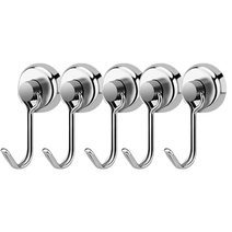 홈데코레 자석후크 고리자석 네오디움 초강력 자석걸이, 회전형 15mm(5개입)