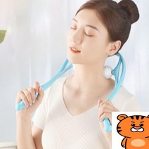 골프공마사지 어버이날선물 목지압기 목 어깨 안마기, 블루