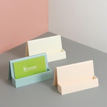카드홀더 명함꽂이 파스텔 메모꽂이 메뉴꽂이 미용실명함꽂이 식당명함꽂이 명함정리, 1개, 핑크