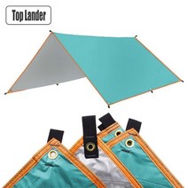 블랙코팅 타프 부품 헥사 원터치 면 돔 3x5m 3x4m 태양 보호소 텐트 tarp 풀, 시안