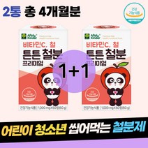 아이들 어린이 청소년 학생 씹어먹는 철분 영양제 에너지 생성 비타민C 산소운반 혈액 생성 비헴철 유산균 자일리톨 초유단백 분말 영양소보충 신체성장 건강증진 월활한 대사 건강기능식품