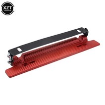 XZT 자동차 레이싱 번호판 프레임 홀더 브래킷 범용 조정 가능 탄소 섬유 패턴, [01] green