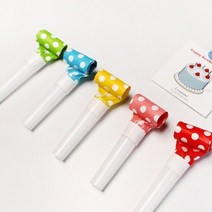 코끼리 피리 파티 나팔 삑삑이 10개세트 5color [블로우아웃 생일 파티 소품 용품], 레드