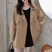 라페나 여성 봄 가을 숏 트렌치자켓