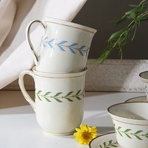 시라쿠스 블루로렐 그린로렐 빈티지 그릇 머그컵