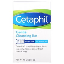 세타필 Cetaphil 순한 클렌징바 127g(4.5oz), 127g