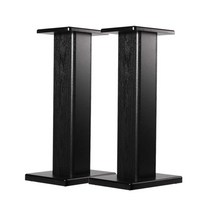 스피커 거치대 원목 방진 스피커 스탠드, M-101 블랙 우드 90cm, .