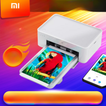 Xiaomi 포켓 포토 프린터 Mijia 블루투스 무선 소형 휴대용 컬러 사진, 포켓포토프린터 + 인화지 50장 + 윤다