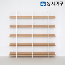 동서가구 에스티 고급 포스코 스틸 철제 책장 5단 1800 폭 4colors DF643635, 그레이