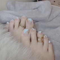 잇템샵 패디큐어 패디스티커 네일아트 디자인 여름라인 패디, D172삼각하늘이