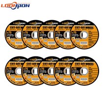 Loonpon-75mm 3 인치 미니 앵글 그라인더 커팅 디스크 휠 블레이드 금속 대리석 유리 세라믹용 목재, 08 10pcs
