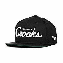 가방팝 크룩스앤캐슬 Fitted Team Crooks BLK