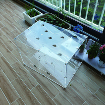 필아크릴 조립식 투명 대형 아크릴 햄스터 하우스 120L 케이지 햄스터집, 1set, 95L+옵션 4