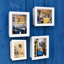 바보사랑 청년토이 DIY 액자속 미니어처하우스.청년리빙(무료배송), 산토리니풍경