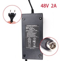 전동킥보드배터리 24V 36V 48V 60V 2A 전기 자전거 스쿠터 전기 충전기 호버 보드 밸런스 휠, 05 48V B