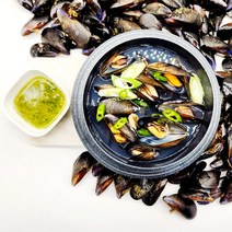 국내산 통영 다듬이 홍합 손질 홍합 지리탕소스 포함, 10kg(440미내외) 소스1개