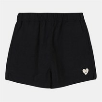 [셀덴] SH02 여아 하트 4부 팬츠 BLACK EDTA22351 (8358561)