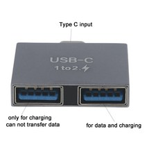 c타입멀티허브 usb 확장 동글 마우스 노트북 유형 C 허브 유형-C 남성 듀얼 USB 3.0 여성 어댑터 변환기 분, 한개옵션0