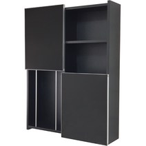 행복한욕실 국산 욕실 밸런스 블랙 욕실장 화장실 수건 수납장 size 600, 단품, 1개