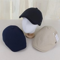 중년남성 피에르가르뎅 코튼무지 헌팅캡 봄여름 고급 중년패션 심플한 골프 신사 정장 도리캡