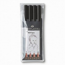 [알파] [파버카스텔]Faber-Castell PITT 아트펜 4본조, [5008753]갈색(sanguine)