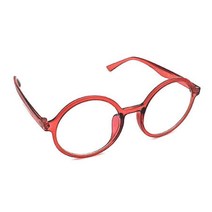 레드 빨간색 포인트 안경테 동그라미 뿔테 스타일리쉬 가벼운안경테 멋내기안경