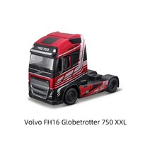 볼보다이캐스트 자동차 모형 미니어처 Bbugo 1:43 볼보 FH16 Globtter 750 XXL 4X2 대형 트랙터 트럭 헤드, 03 Volvo RD