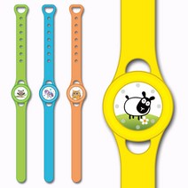 윙스탑 모기 패치 밴드 팔찌 클립 유아, 윙스탑 팔찌 - 옐로우