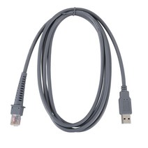 RJ45 케이블 1 X USB A는 남성 심볼 바코드 스캐너 LS4278 LS2208 2208AP에 대한 2M를 7 피트, 보여진 바와 같이, 하나
