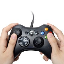 xbox 360 엑박 패드 PC 모바일 스팀 피파 디아블로4 컨트롤러 게임패드, 없음, 블랙, 1개