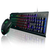 맥스틸 TRON GMK310 LED 키보드 + 마우스 세트, 블랙, 일반형