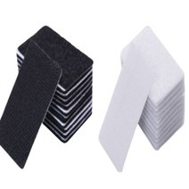 다용도 벨크로 찍찍이 테이프 고정 탈부착 까슬이 보슬이 접착용품 사각블랙, 흑색