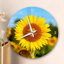 [바보사랑] 아크릴시계_행운재물해바라기, 타입선택:1.원형